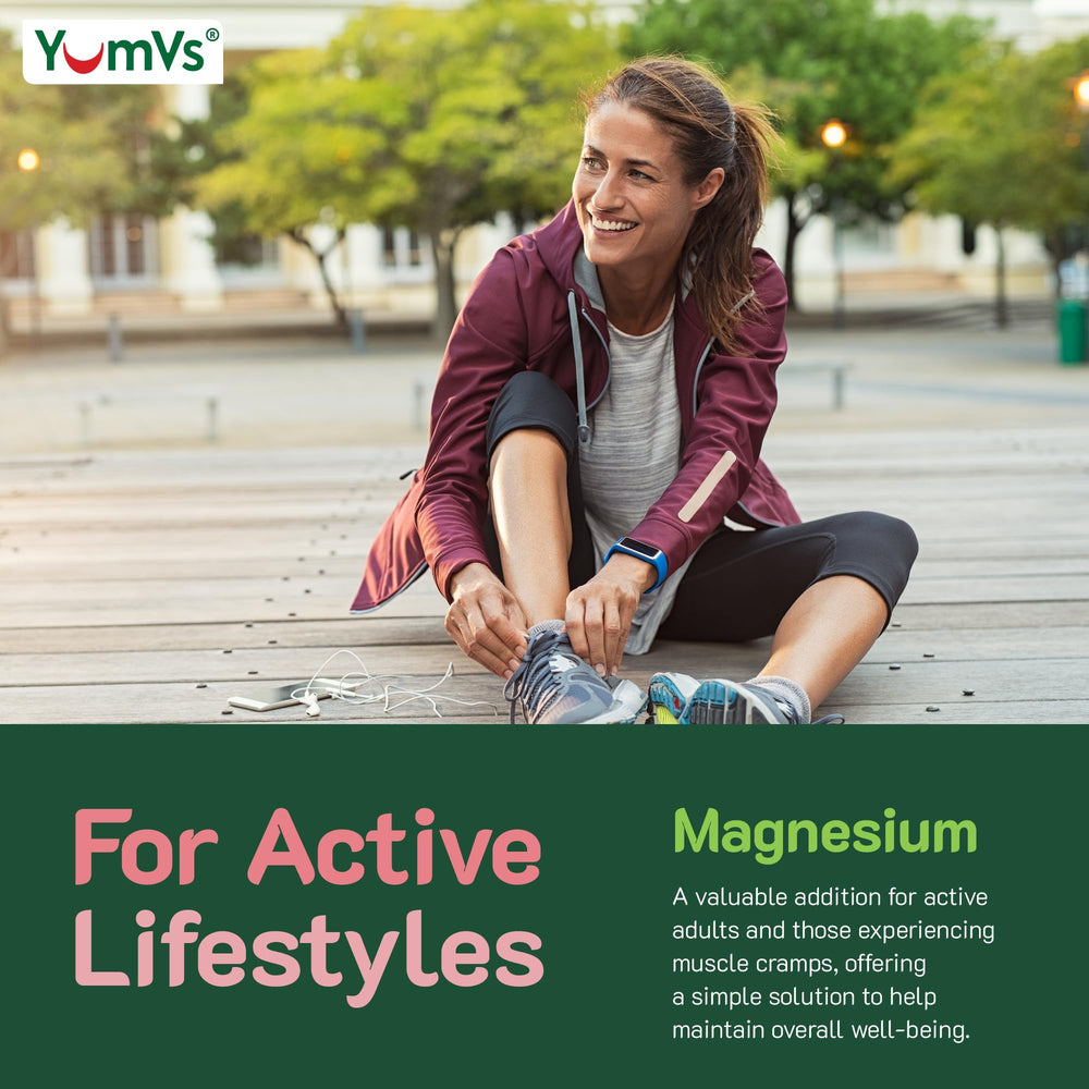 Nutrition facts panel for YumV's Magnesium Citrate Gummies