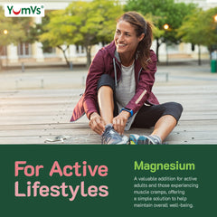 Nutrition facts panel for YumV's Magnesium Citrate Gummies