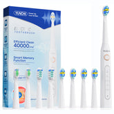 YUNCHI Electric Toothbrush white handle with charging dock