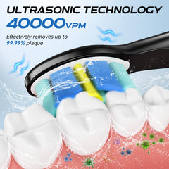YUNCHI electric toothbrush black back view