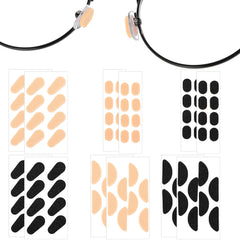 Yuomeaz soft foam nose pads for eyeglasses in black and skin colors