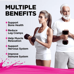 Visual of daily dose with D3, K2, and magnesium icons