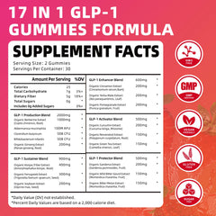 Back packaging with nutrition facts and ingredients
