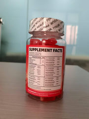 Natural strawberry-raspberry flavor gummies