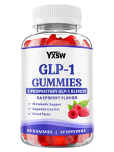 YXSW GLP-1 Gummies Raspberry 60-count bottle