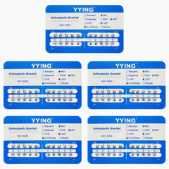 YYING 5 Packs Orthodontic Metal Brackets MBT Slot .022 with Hooks – image 1