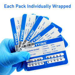 YYING 5 Packs Orthodontic Metal Brackets MBT Slot .022 with Hooks – image 7