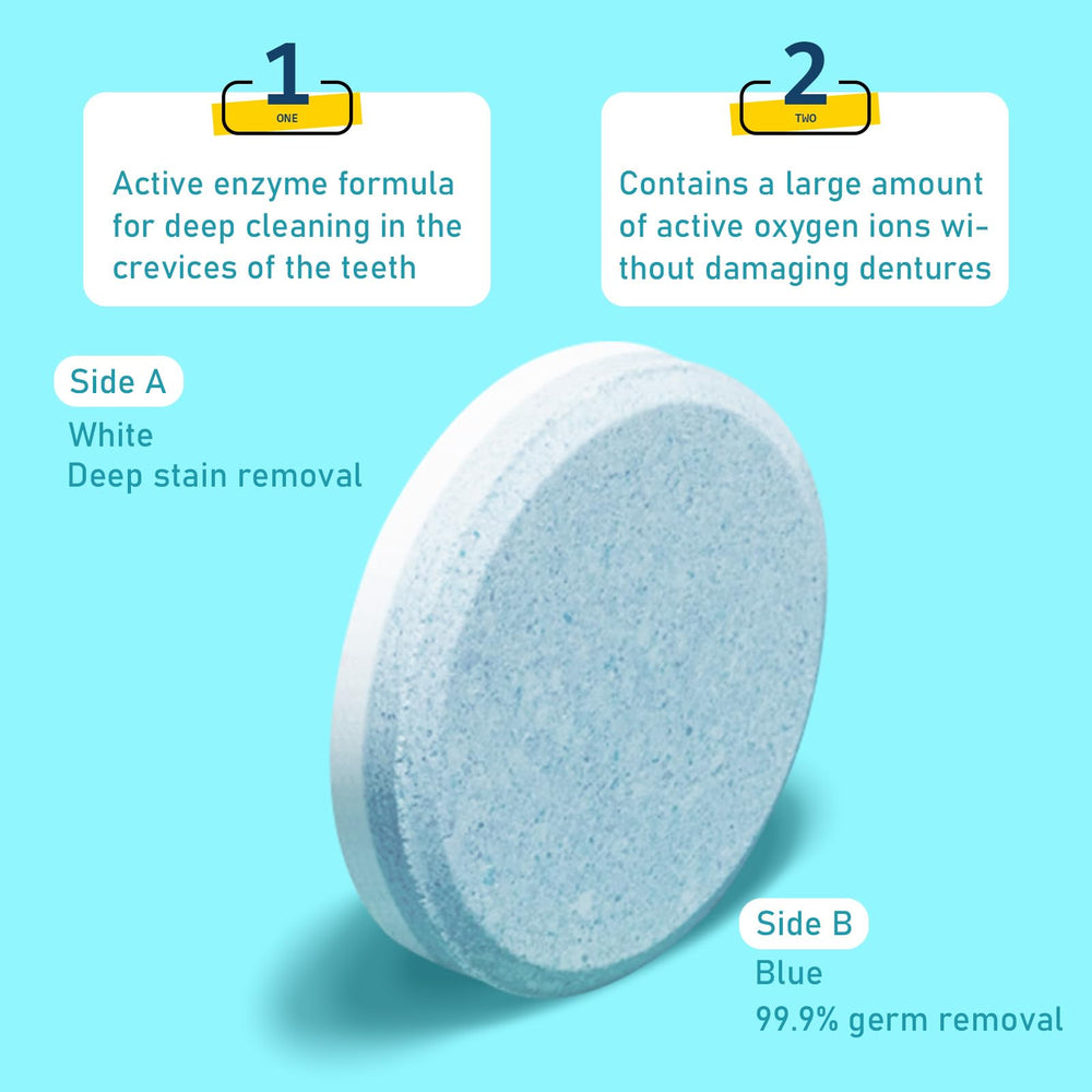 Denture cleaning tablets 240-count packaging