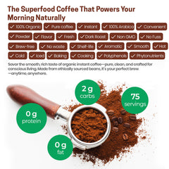 Z Natural Foods coffee with antioxidants supports natural energy and focus.