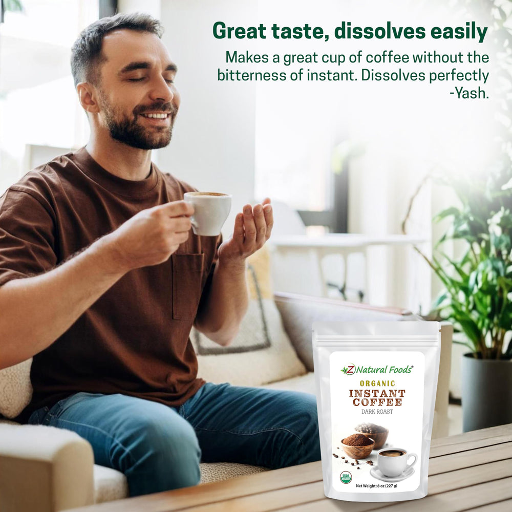 Z Natural Foods ethically sourced coffee from responsible farms.
