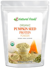 Z Natural Foods Organic Pumpkin Seed Protein Powder 5 lb bag