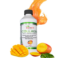 ZAFiNCO Mango Liquid Collagen bottle with 16 oz size