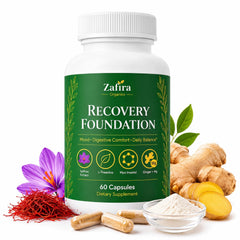 SHIADA Zafira Organics front packaging showing bottle and label for trust