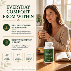 SHIADA Zafira Organics capsule in hand to show serving size and convenience