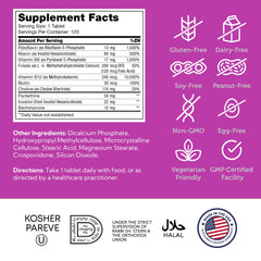 Kosher, gluten-free Zahler B-Complex packaging