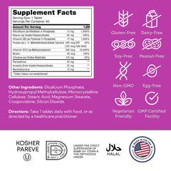 60 tablets bottle of Zahler B-Complex vitamins