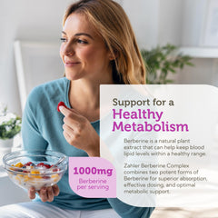 Zahler Berberine capsules close-up showing soft capsules for daily metabolic support.