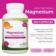 Zahler bioactive magnesium citrate 200 mg capsules