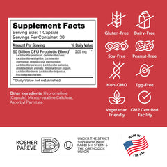 Kosher certification mark for Zahler Biodophilus