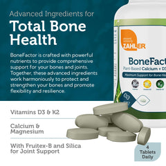 Calcium, D3, K2, and Magnesium ingredients for BoneFactor