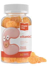Front view of Zahler Chapter One Vitamin C Gummies bottle (60-count).