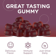 Mixed berry flavor of Zahler Chapter One D3 K2 gummies