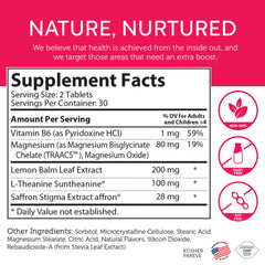 Serving size and dosage information on bottle