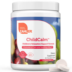 Close-up of ChildCalm fruit punch chewables