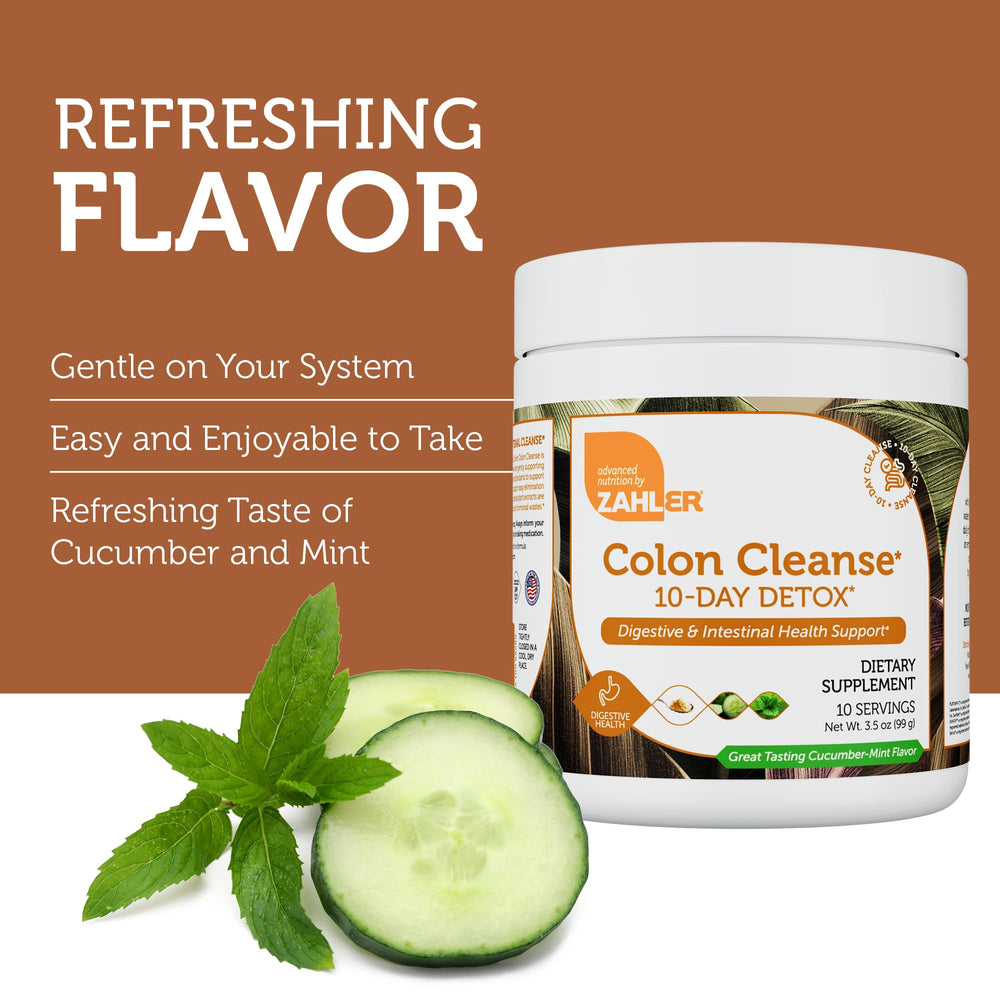 Zahler Colon Cleanse 10 Day Detox label-kosher-certified signals inclusive, quality standard.