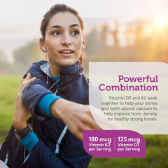 Graphic illustrating bone density and calcium absorption