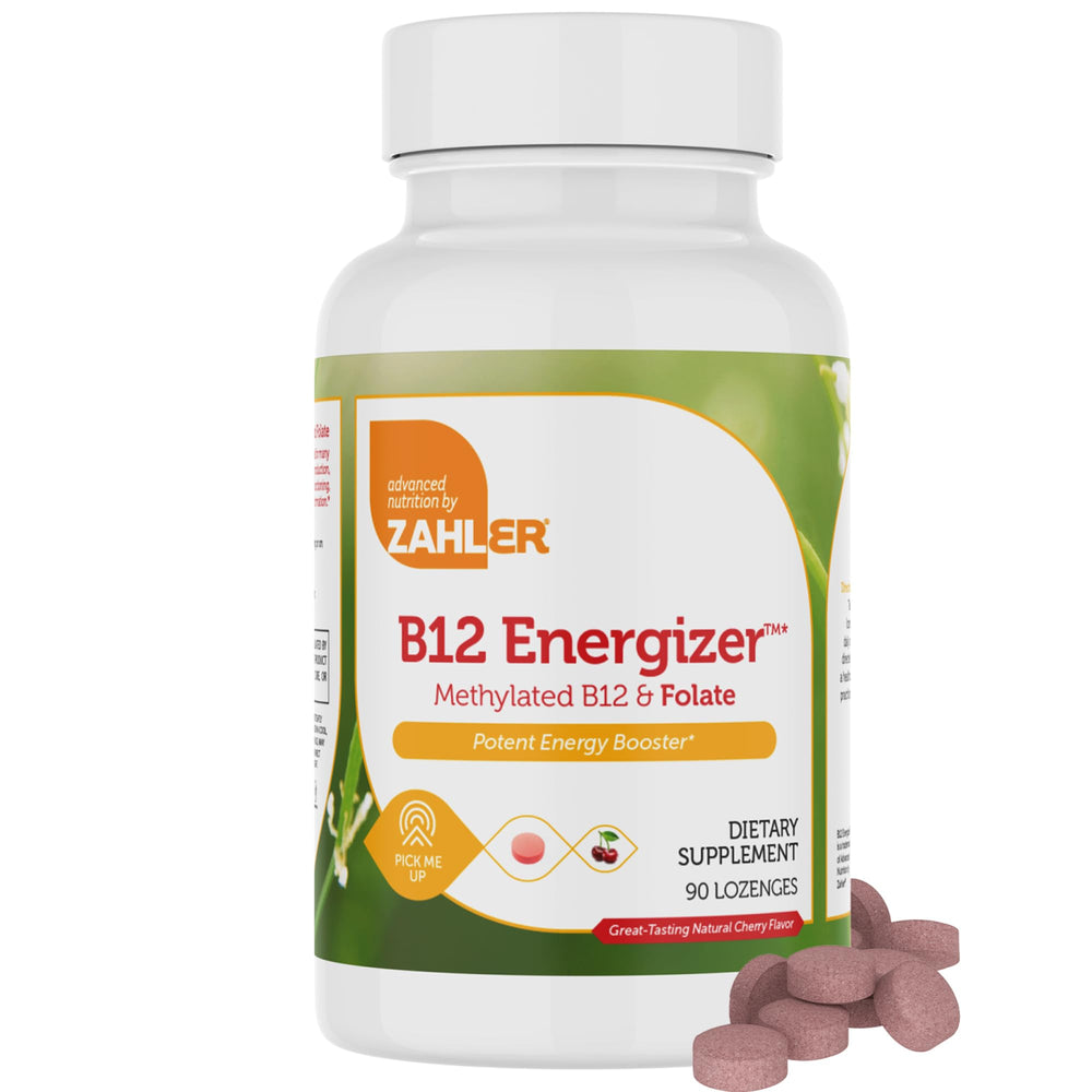 Zahler Energizer Cherry Lozenges bottle label