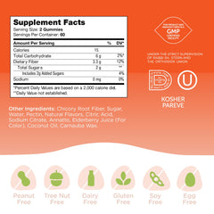 Supports digestion and regularity with Zahler Fiber Gummies