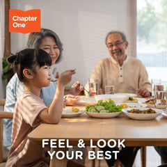 Illustration of adults and kids taking Zahler Fiber Gummies