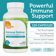 Zahler Immune Defense packaging and cap