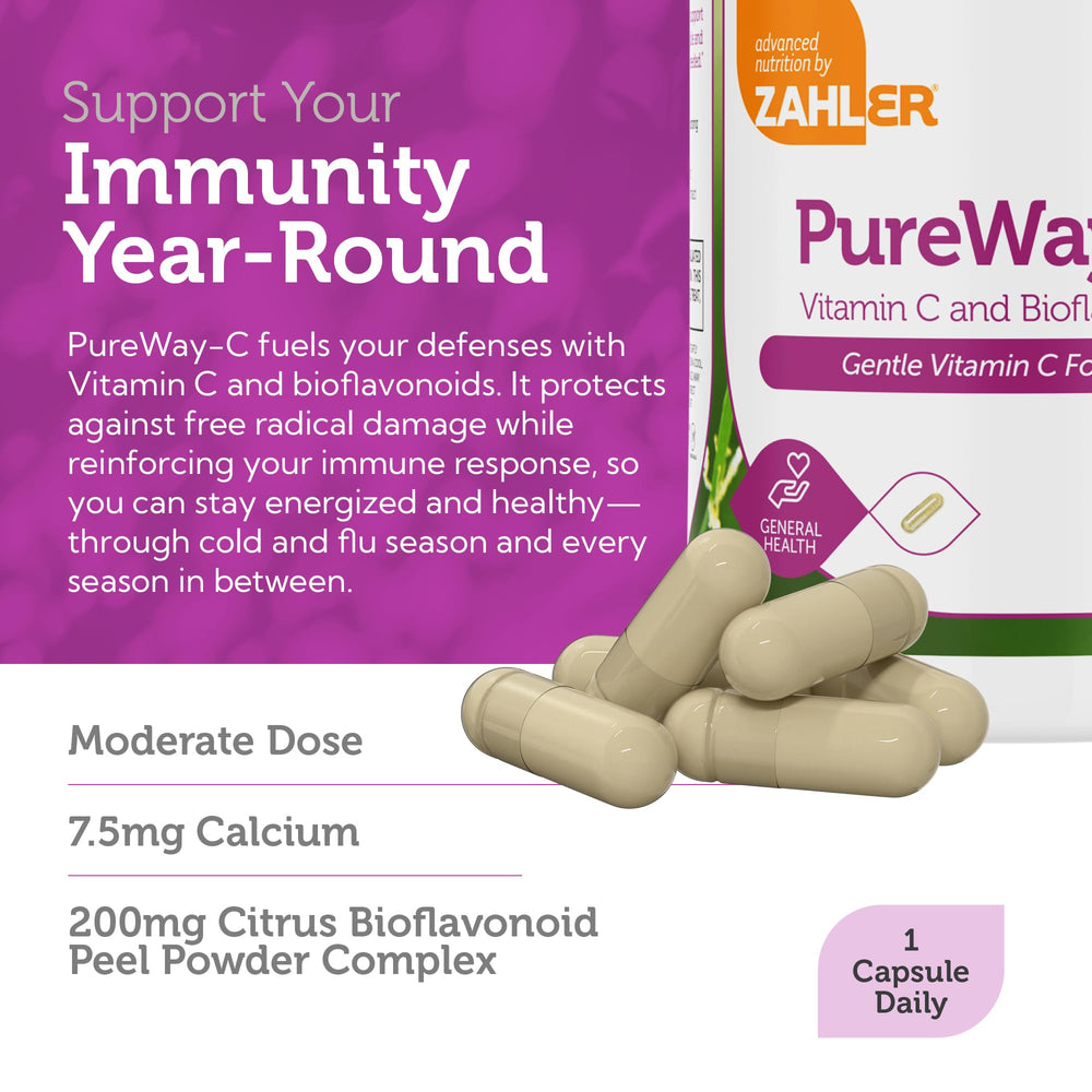 Immune support and antioxidant benefits from Zahler Vitamin C