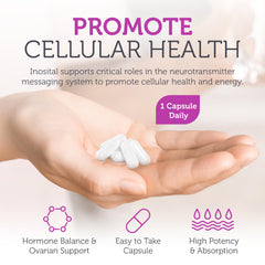 Made in USA, kosher, gluten-free and dairy-free Zahler Inositol label