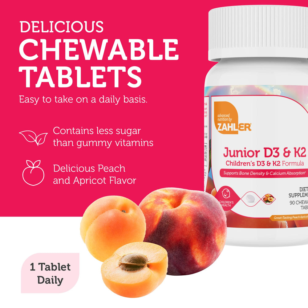 Sugar-conscious formula image showing low sugar D3 + K2 for kids