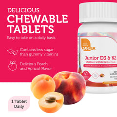 Sugar-conscious formula image showing low sugar D3 + K2 for kids