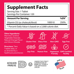 Zahler Junior D3 vitamins for kids – supports bones and teeth