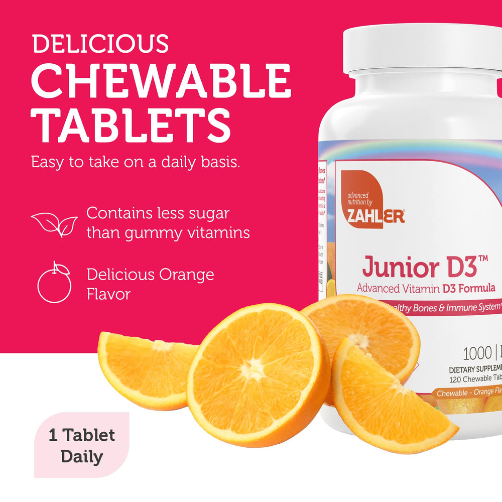 Zahler Junior D3 vitamins for kids – immune support packaging