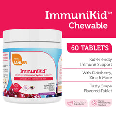 Ingredients overview showing elderberry, zinc, licorice root and berry blend