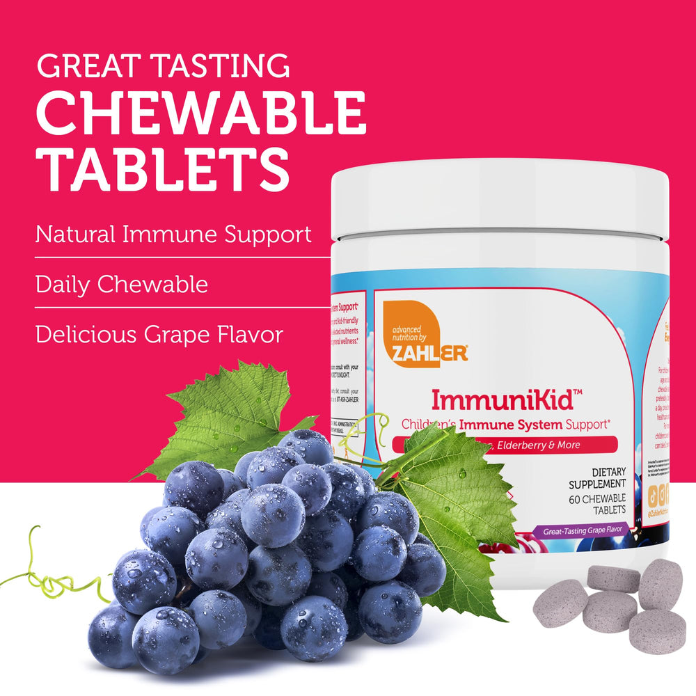 Kosher certification label for Zahler Kids Immune Support