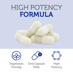 Side view of Zahler L-Tryptophan 500mg 60 capsules bottle