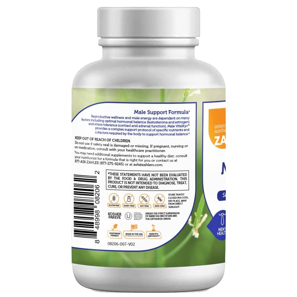 Key ingredients including Ashwagandha, Acetyl-L-Carnitine, Lycopene