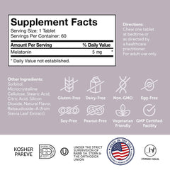 Gluten-free dairy-free melatonin chews without preservatives