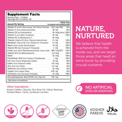 Image highlighting the 19 essential prenatal nutrients
