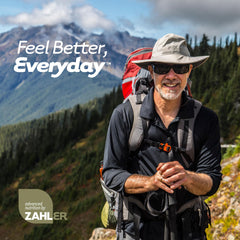 Vegan, kosher, non-GMO, gluten-free Zahler Multivitamin 50+ packaging