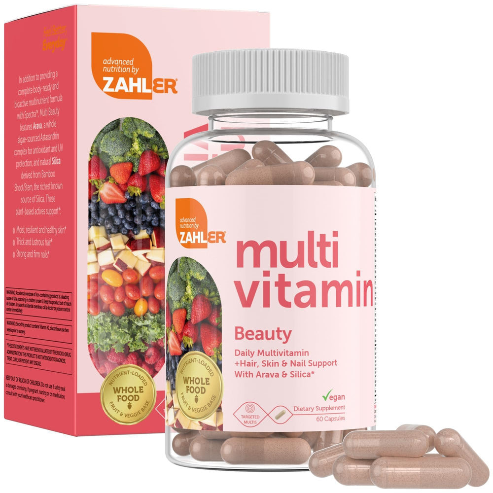 Zahler Multivitamin Beauty + Skin, Hair & Nails bottle – 60 capsules