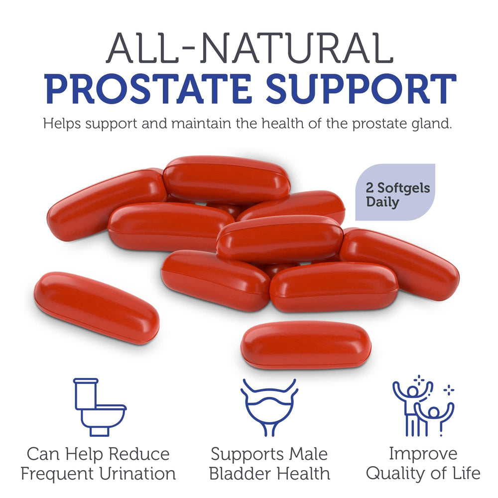 Graphic illustrating improved urinary flow and bladder comfort from Prostaid+