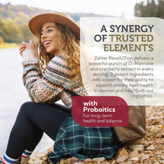 Ingredient highlights: D-Mannose, Cranberry extract, Probiotics